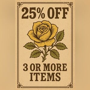 Holiday Thank You Sale • 25% Off When You Buy 3 or More